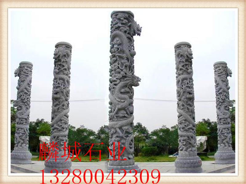 济宁市石雕龙柱  文化柱  广场柱厂家供应石雕龙柱  文化柱  广场柱