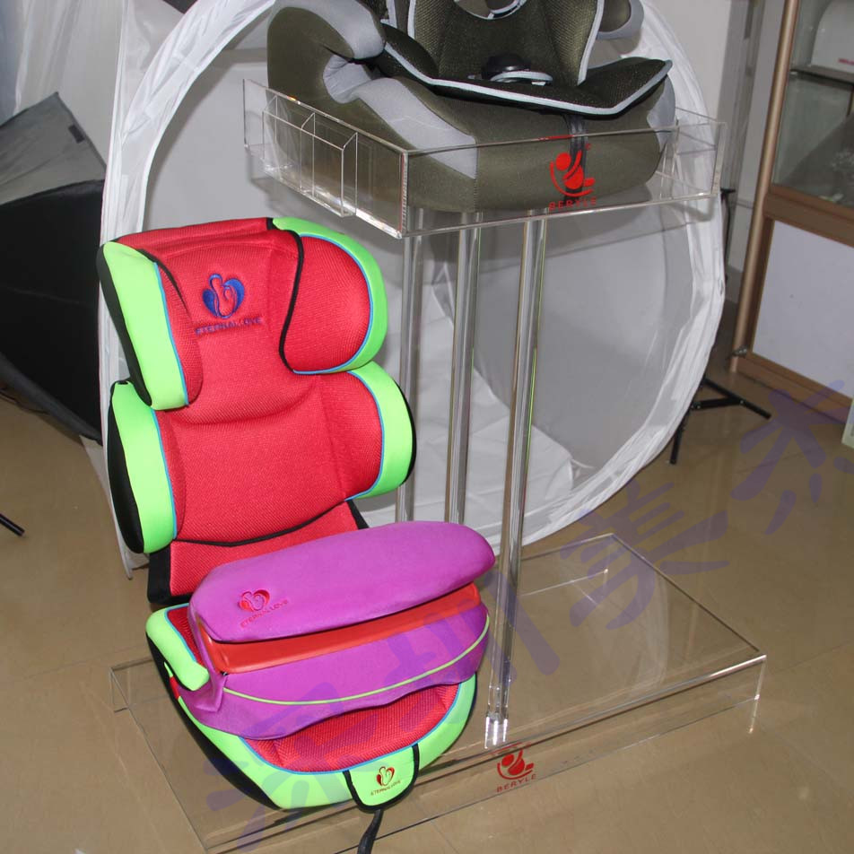 供应汽车专用儿童安全座椅展示架 有机玻璃展示架
