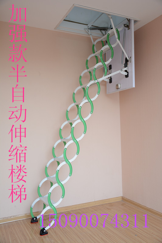 供应用于阁楼的泰美伸缩楼梯专业定做各种伸缩楼梯