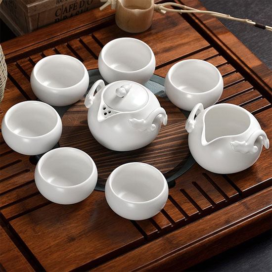 景德镇市高档茶具套装礼品 手绘陶瓷茶具厂家