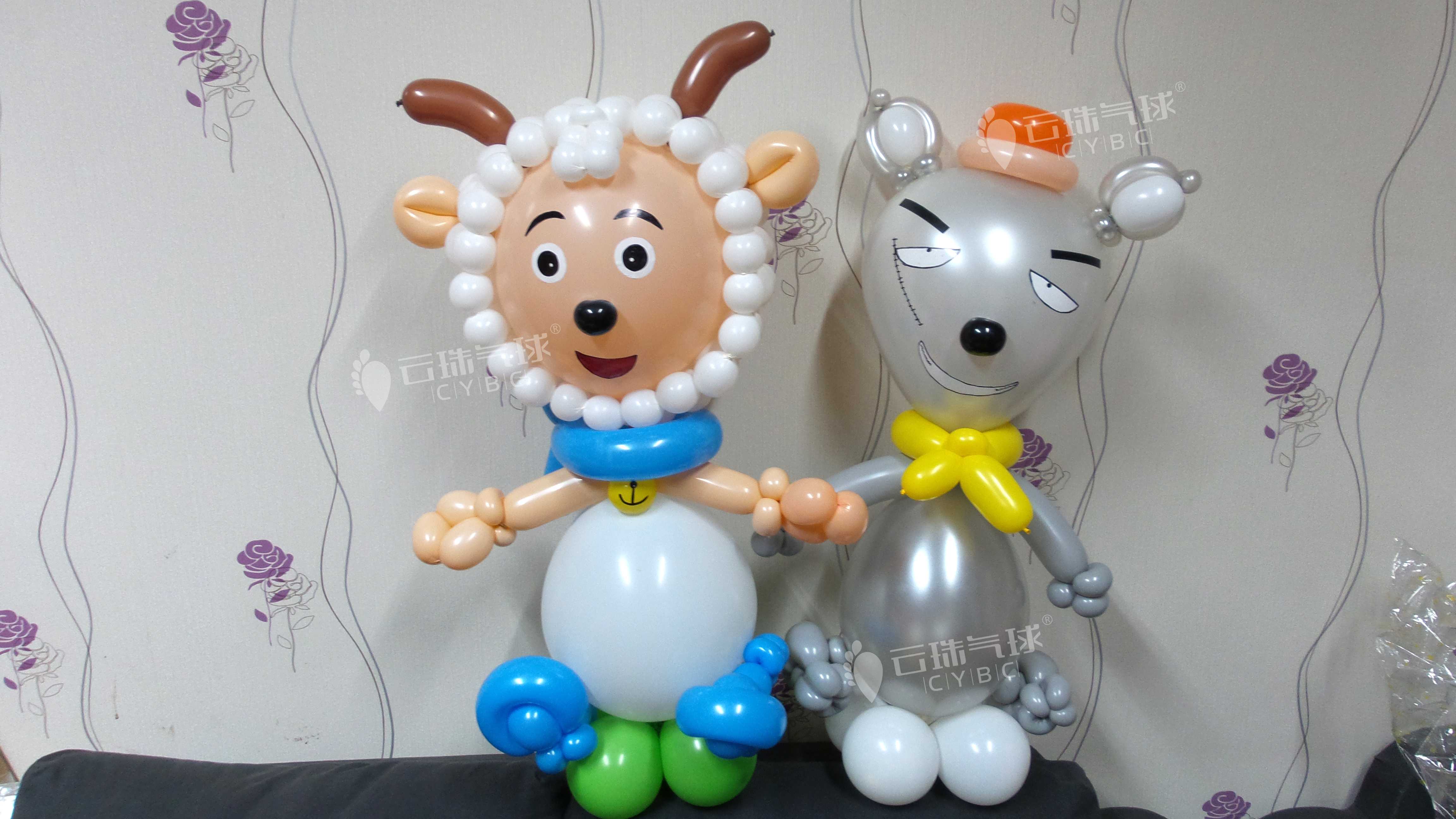 成都市喜羊羊气球/羊村主题气球装饰厂家供应喜羊羊气球/羊村主题气球装饰/卡通造型制作