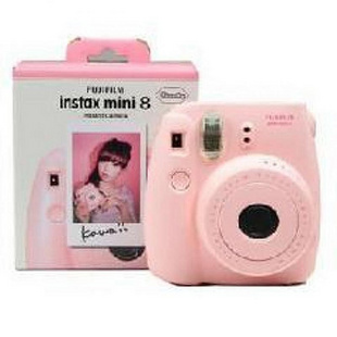 供应香港拍立得相机批发富士香港拍立得相机批发商一次成像相机mini8相机 粉色