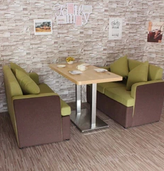 供应用于皮革的郑州咖啡厅卡座沙发 西餐厅沙发桌椅组合 甜品店沙发定制