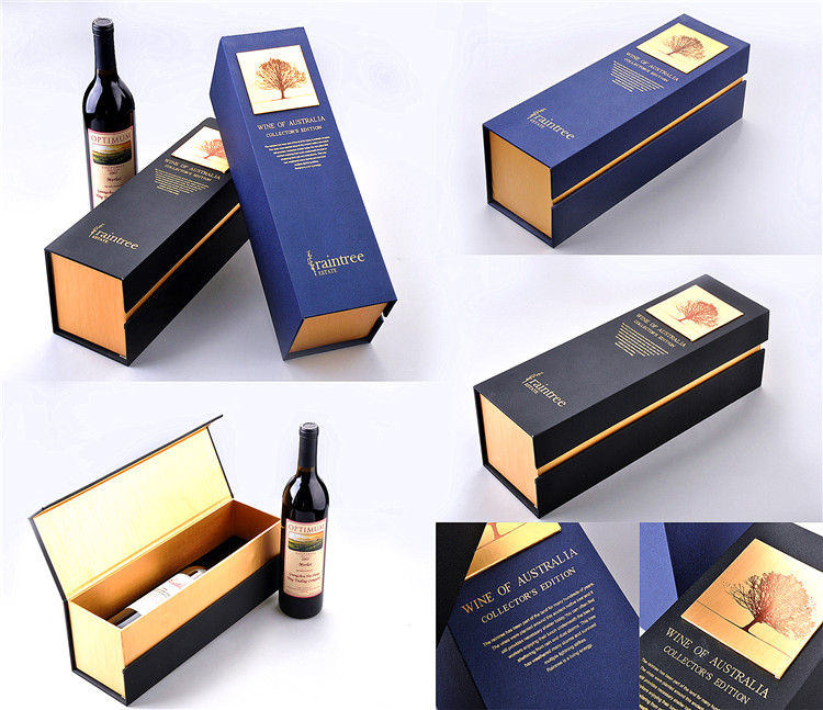 供应珠海礼品包装礼盒定做酒类包装盒 珠海酒盒厂家 韩国美国新加坡出口酒盒定做