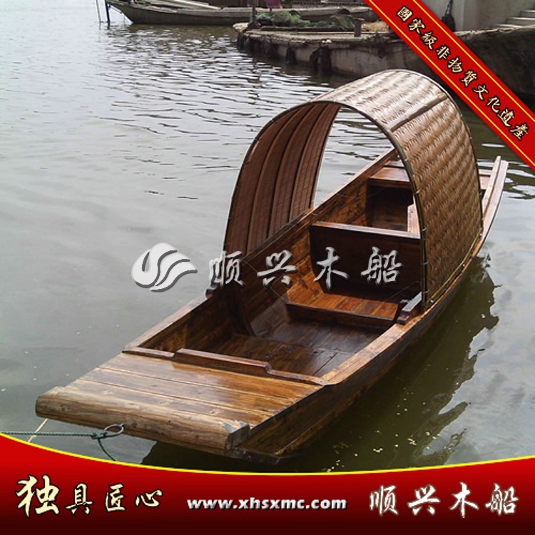 兴化市顺兴木船厂供应用于的厂家直销中式仿古小木船|水乡手划