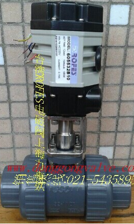 6055电动PVC球阀，台湾电动PVC球阀图片