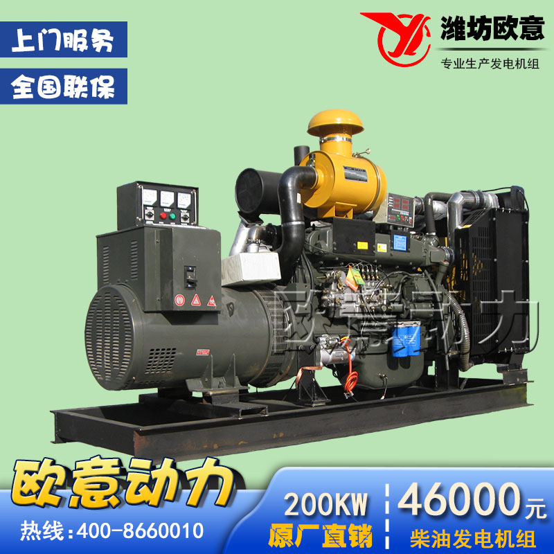 供应200KW全铜柴油发电机组养殖用
