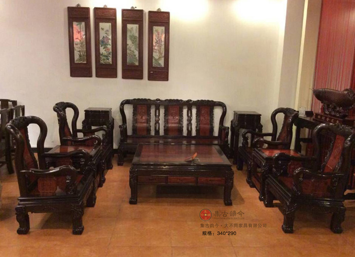 供应用于家居的中山红木集古韵今建国沙发古典红木家具批发零售