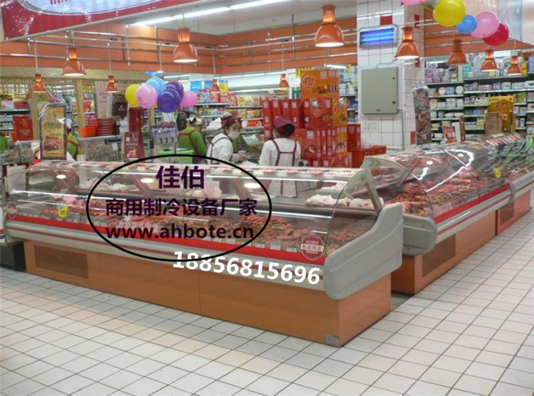 供应用于鲜肉保鲜展示的鲜肉柜冷柜 天津哪里有卖鲜肉柜的 定做生鲜冷柜
