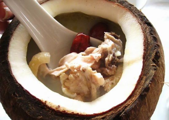 椰子鸡汤的做法椰子炖鸡怎么做椰子鸡培训加盟