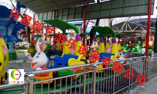 河南创艺主打产品香蕉火车、欢乐打地鼠游乐设备 2015游艺设施图片
