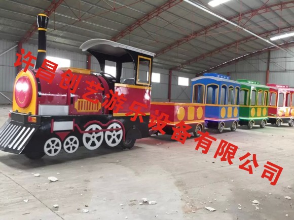 许昌市无轨小火车儿童游乐设备厂家36V电机驱动-创艺无轨小火车儿童游乐设备