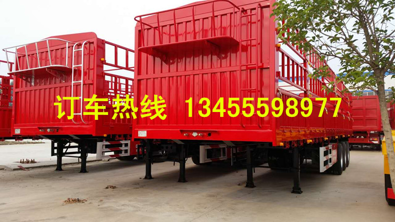 供应用于运输的上海13米轻量化仓栅式半挂车 仓栅半挂车最新报价