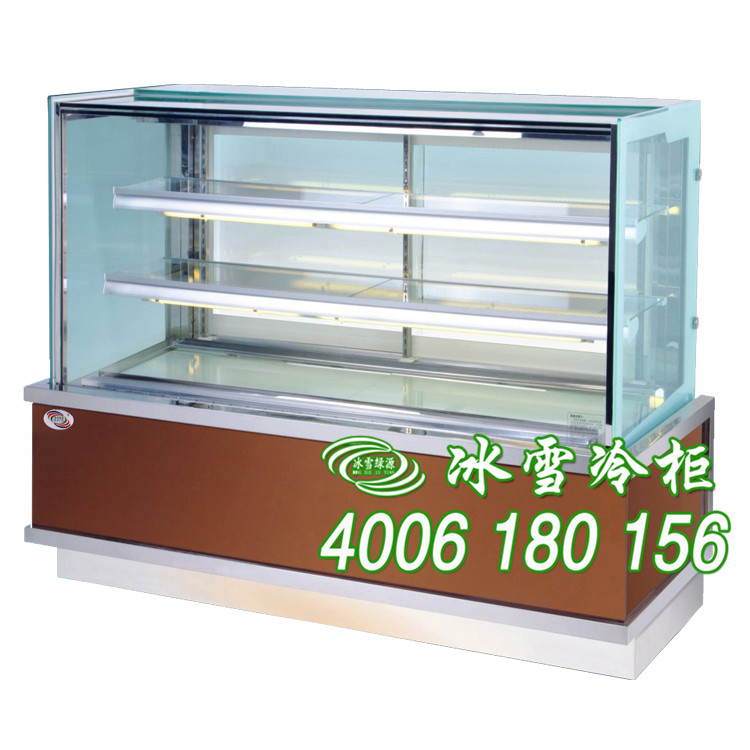 供应45°面包冷柜三层有机玻璃展示冷藏柜、电脑控温展示柜、纯铜管冷藏柜、冰雪低价批发中图片