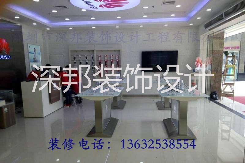 深圳公明中国移动4g店面装修公司 华为专卖店设计图片