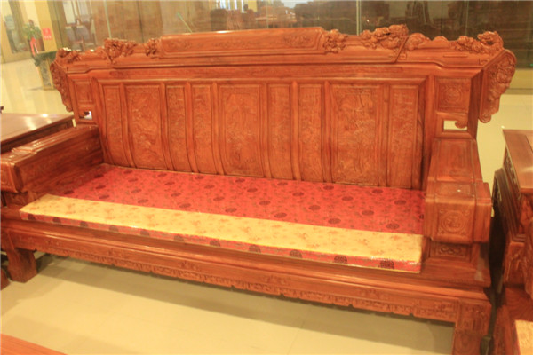 供应用于家居用品的非洲缅甸花梨木沙发组合 古典中式图片