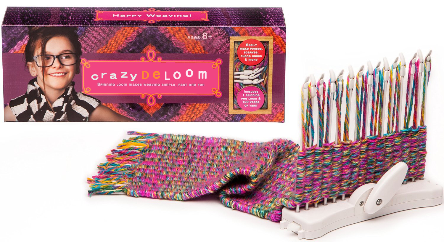 供应用于编织包包等的手工DIY创意织机彩虹编织器