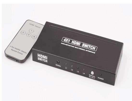 HDMI切换器4切1