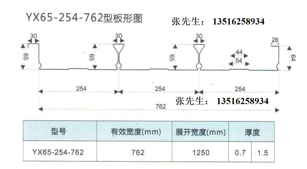 天津市YXB65-254-762免拆钢厂家