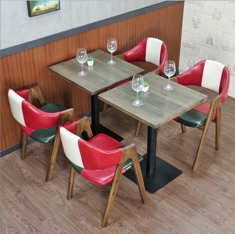 供应用于的咖啡厅桌椅 咖啡厅桌椅 西餐厅餐桌椅卡座沙发组合 甜品店 奶茶店茶餐厅桌椅