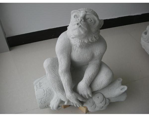 供应山东石雕十二生肖定做价格，2016年汉白玉石雕猴定制厂家