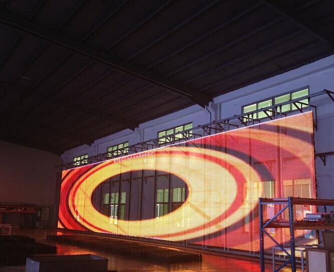 深圳市灯条屏全彩灯条户外屏幕厂家供应用于广告的灯条屏全彩灯条户外屏幕