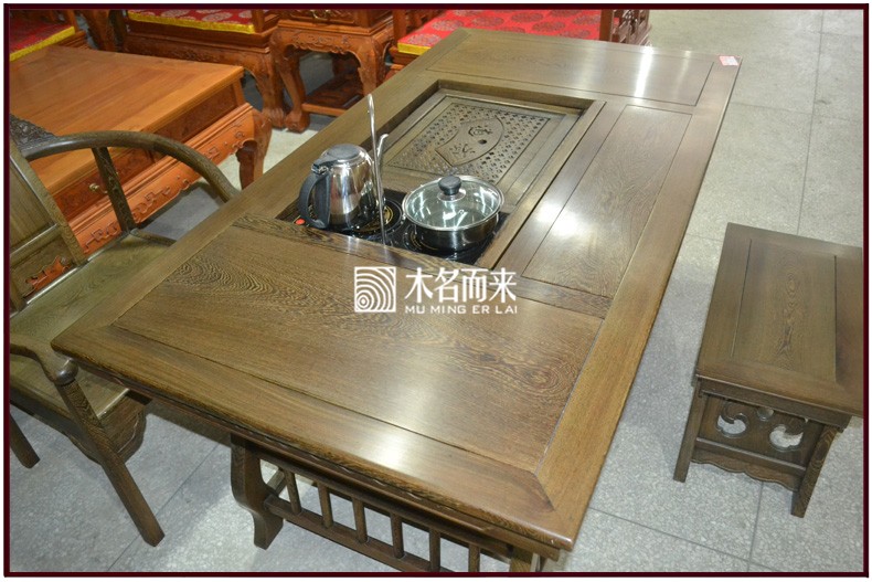 供应鸡翅木茶桌家具/明清古典小型茶台