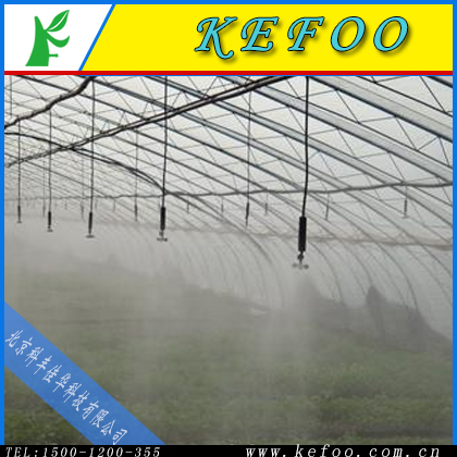供应温室大棚自动化喷雾喷淋灌溉加湿系统，北京喷雾系统公司图片