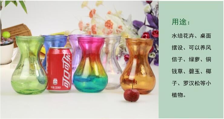 厂家批发风信子瓶子绿萝塑料水培瓶时尚插花透明玻璃花瓶插花瓶图片
