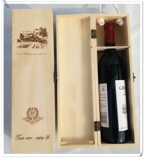 供应红酒盒 抽拉红酒木盒单支装 红酒