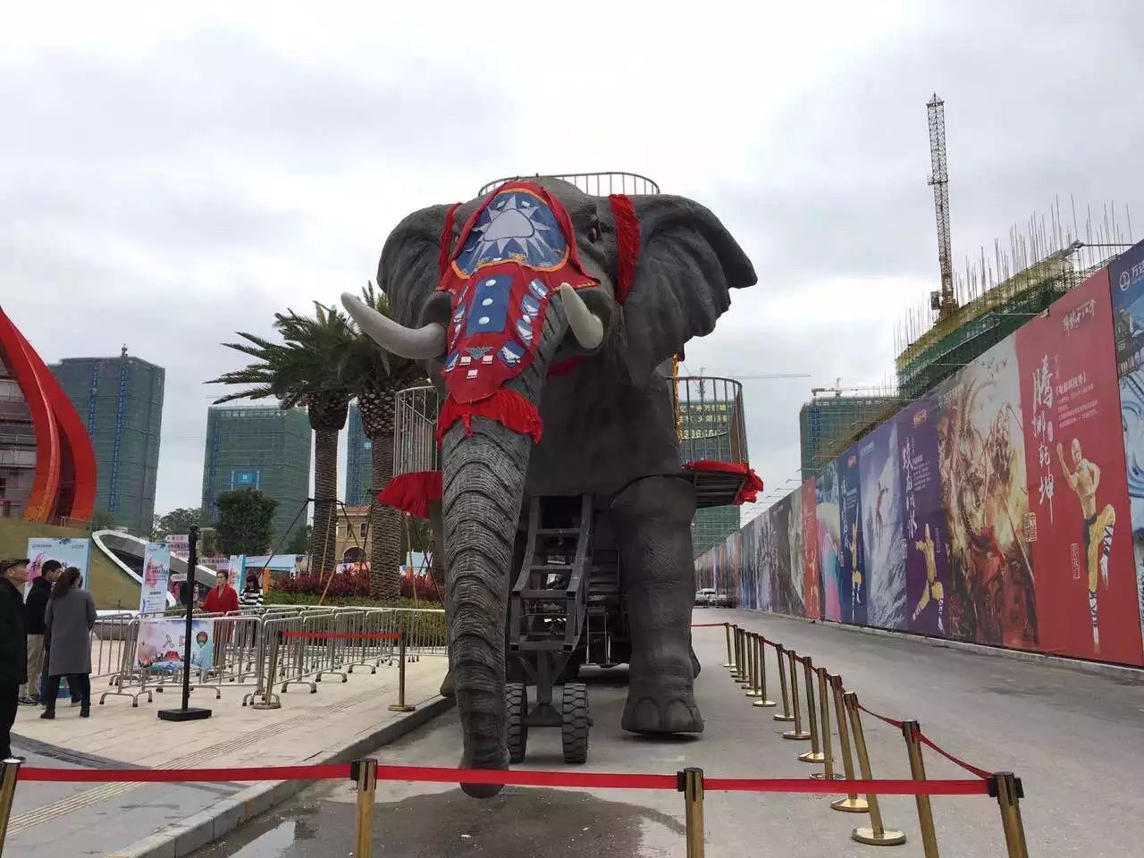 大型互动巡游机械大象租赁出售