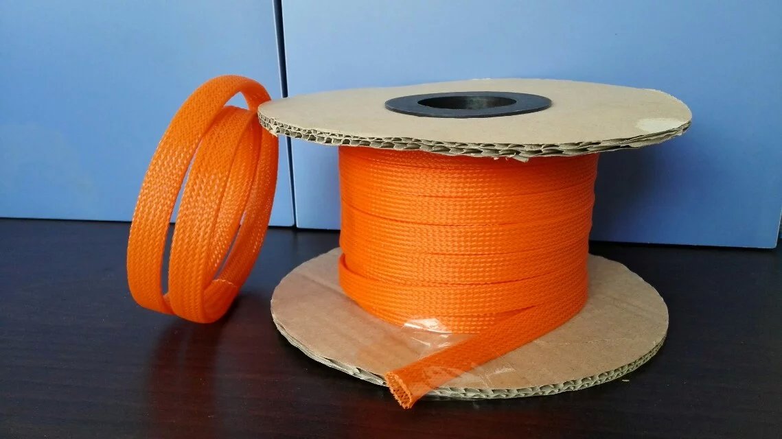 PET可伸缩编织网管供应用于保护电线电缆|防磨损的PET可伸缩编织网管