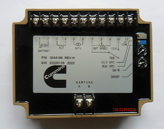 供应用于康明斯的调速器3044196，3062322速度控制器