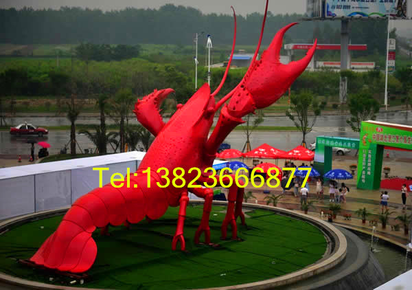 深圳市玻璃钢仿真龙虾雕塑厂家供应用于餐厅挂件的玻璃钢仿真龙虾雕塑 玻璃钢海洋生物雕塑