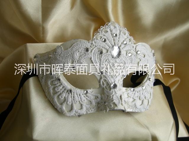 供应深圳面具加工蕾丝PVC面具批发塑料面具加工
