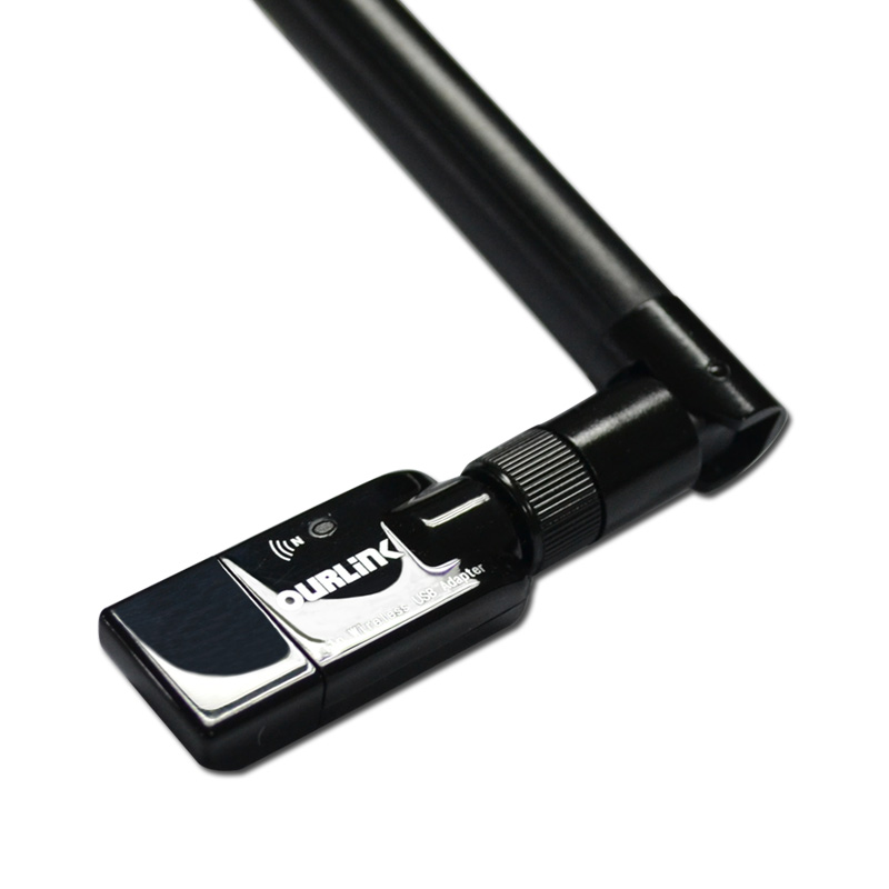 OURLINK USB无线网卡OURLINK USB无线网卡 台式笔记本wifi增强无线网卡300M接收发射器