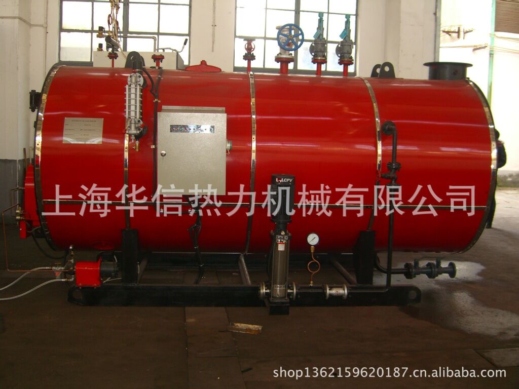 上海华征厂家直供每小时产热量120万大卡免检全自动燃油蒸汽锅炉