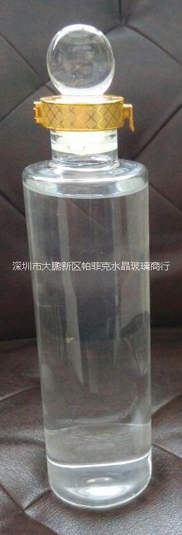 供应高硼硅玻璃工艺酒瓶1000ML现货库存厂家定做图片