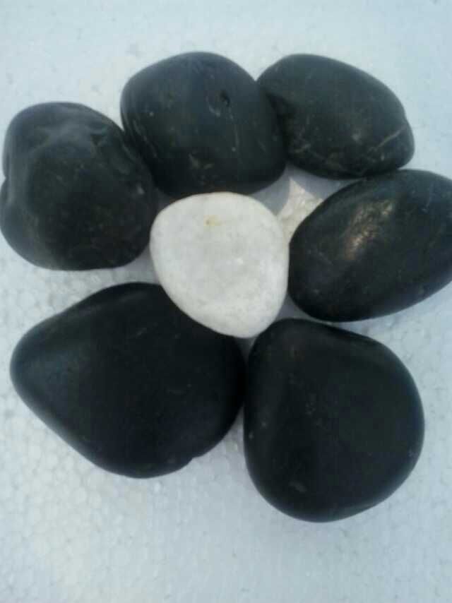 厂家直销白色鹅卵石，3-5厘米白色鹅卵石多少钱一吨