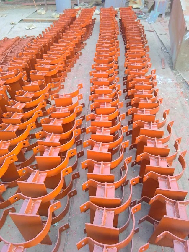 沧州市双支立管支托厂家供应用于热力管道的双支立管支托 双肢悬导向支架 双肢三角承重支架 平管吊板 邻管支架生产厂家