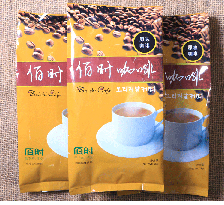 供应用于喝的韩式速溶原味咖啡粉批发 袋装10