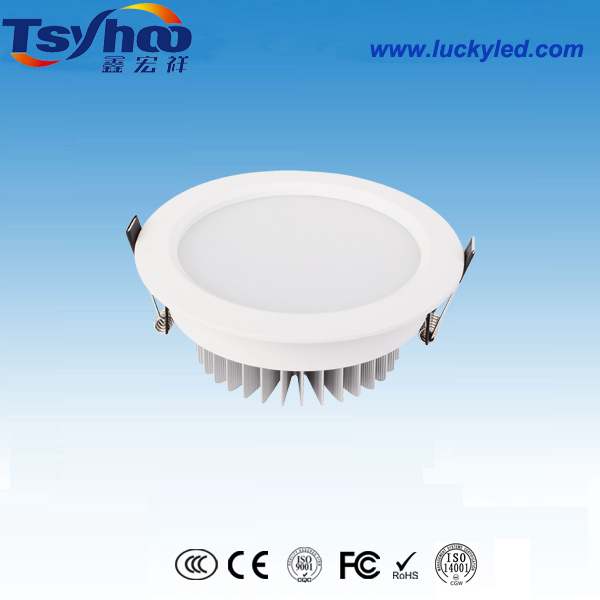 供应用于商用照明的鳍片式散热5WLED筒灯 2.5寸天花筒灯 商业改造用节能筒灯