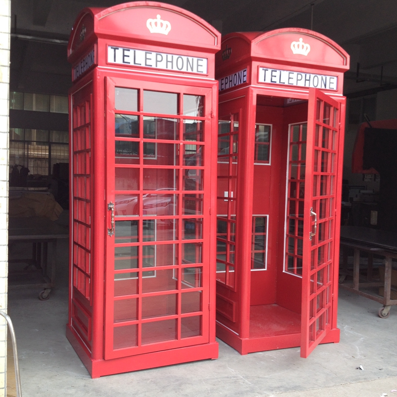 供应英式复古红色电话亭