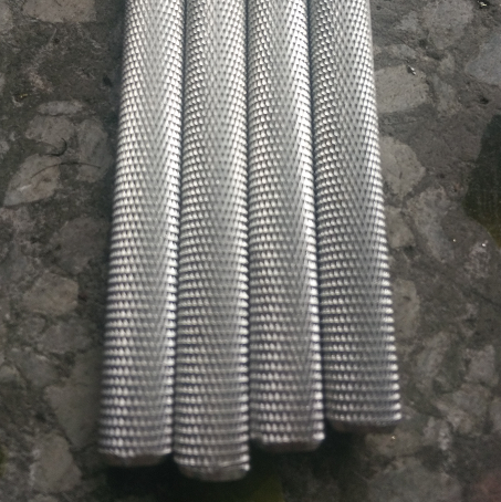 厂家直销6061网纹铝棒 滚花铝杆 花纹铝棒