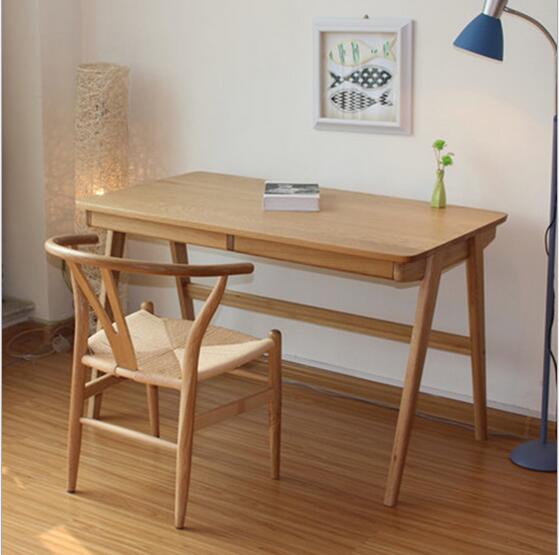 纯实木书桌白橡木电脑桌组合书桌批发