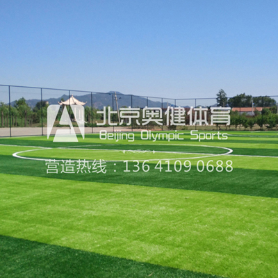 北京市奥茵草坪人造草足球人工草皮施工厂家