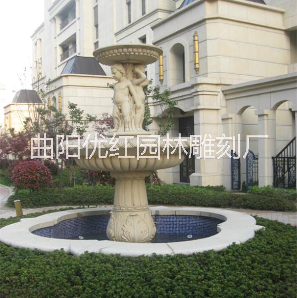 石雕汉白玉喷泉供应石雕汉白玉喷泉  大理石喷泉制作价格  北京喷泉施工单位
