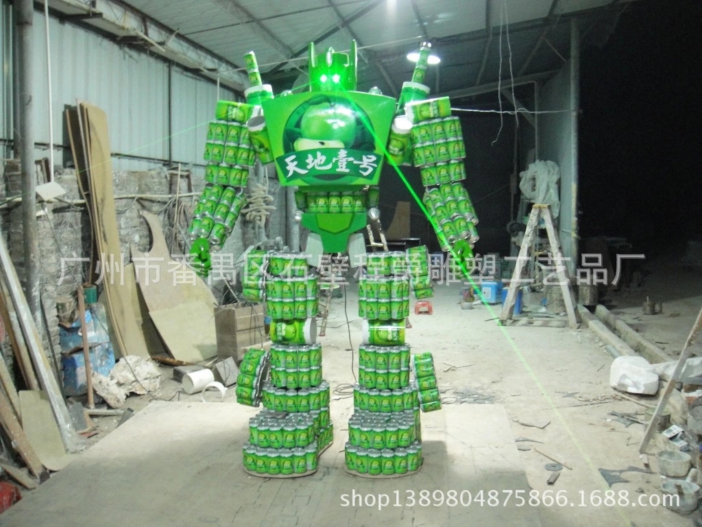 供应广州程爵厂家制做天地壹号机器人商场活动场景摆件图片