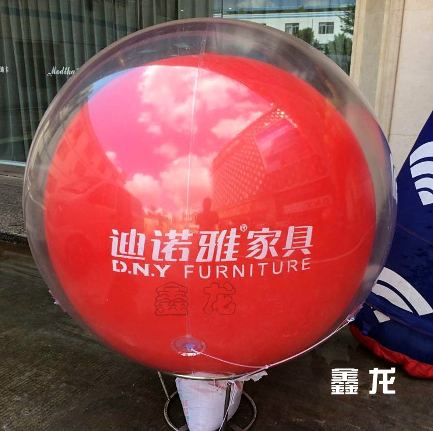 供应用于适合于各种场的落地双层气球热销产品厂家定制供应展会礼品气球 PVC金色单层双层落地球