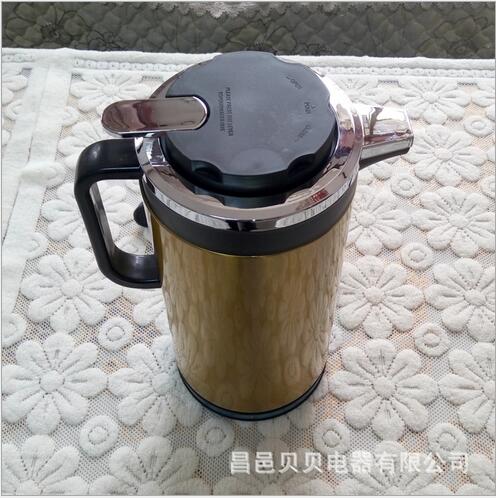 直身杯不锈钢茶蒂保温电热水壶（不锈钢外壳）样品款图片